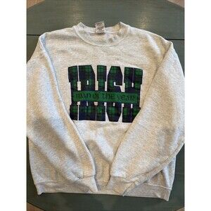 Vintage Fruit Of The Loom‎ Irish Man Of The Year Size Large Crewneck Sweatshirt